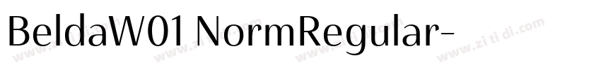 BeldaW01 NormRegular字体转换